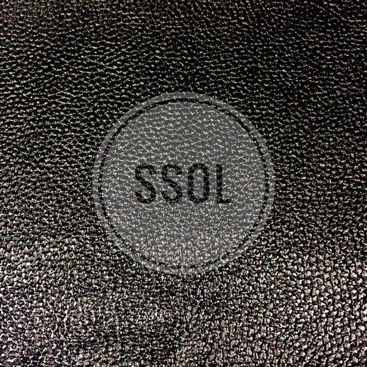 Vinyl/PU Leather - Plain Solids Textured 21 (Black)