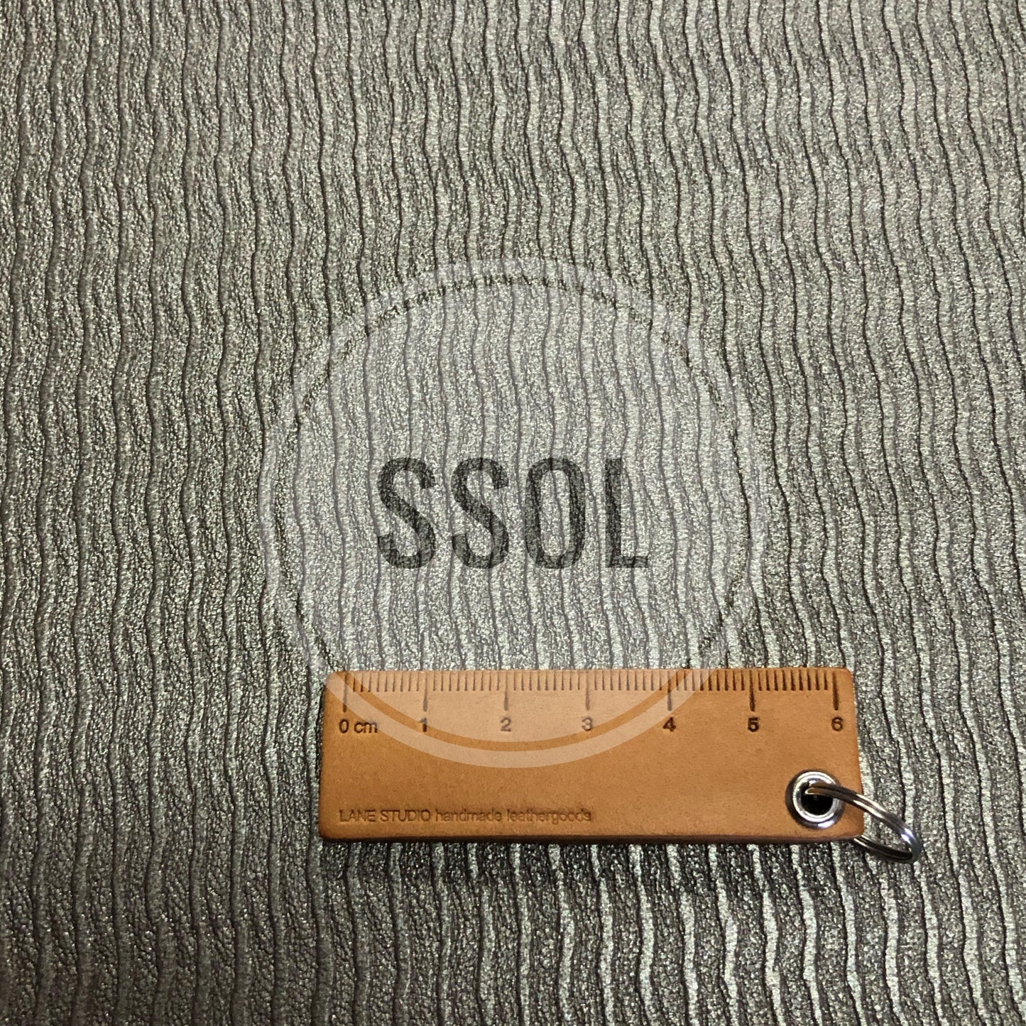 Vinyl/PU Leather - Stripes Type II (Metallic Grey)