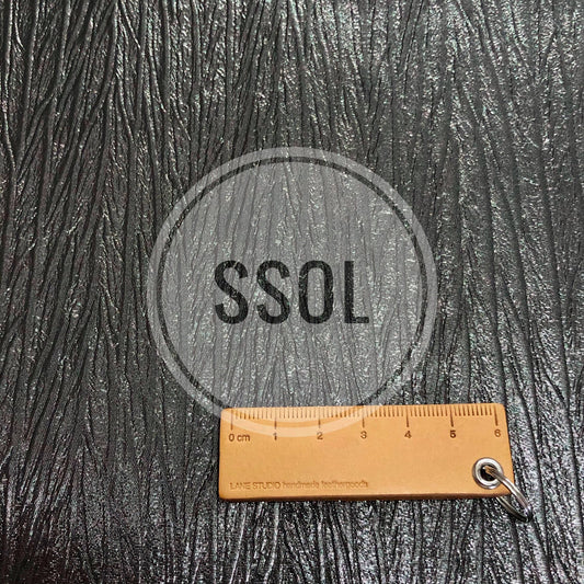 Vinyl/PU Leather - Stripes Type I (Gun Metal)
