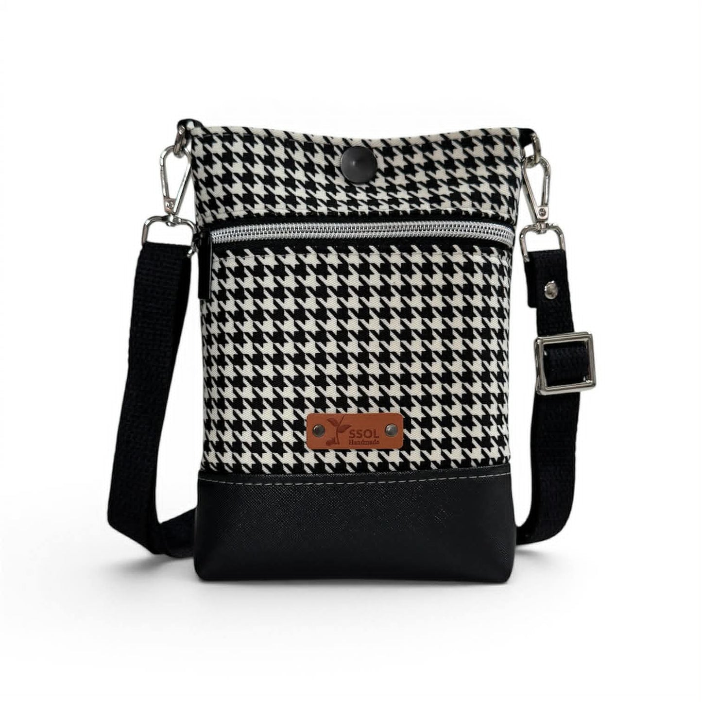 Wanderlust Phone Bag - Houndstooth