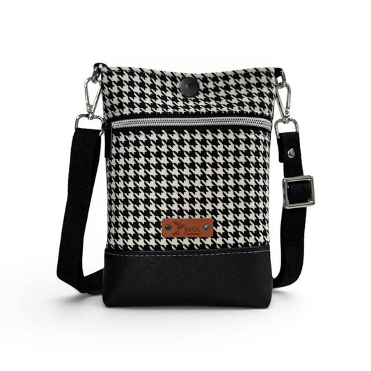 Wanderlust Phone Bag - Houndstooth