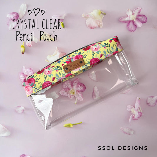 Crystal Clear Pencil Pouch - CCPP08 – Sewing Seeds of Love Studio