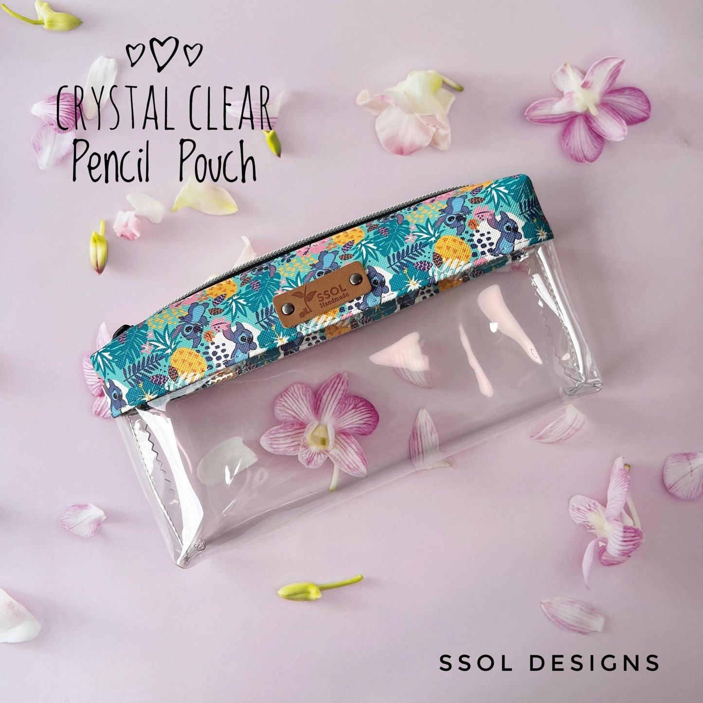 Crystal Clear Pencil Pouch - CCPP07