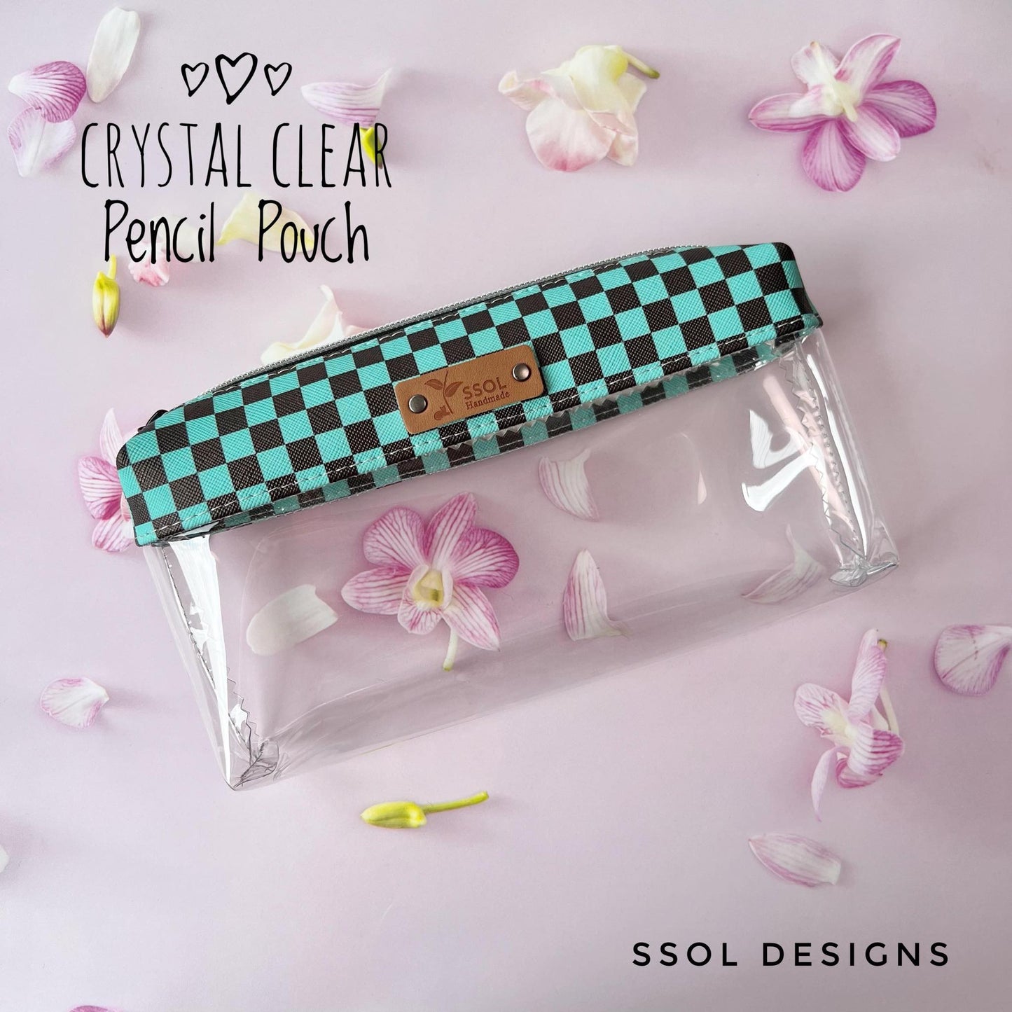 Crystal Clear Pencil Pouch - CCPP08 – Sewing Seeds of Love Studio