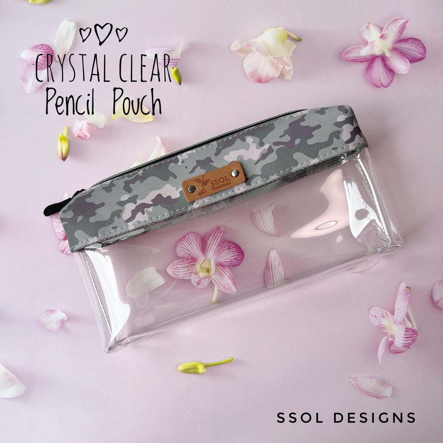 Crystal Clear Pencil Pouch - CCPP09