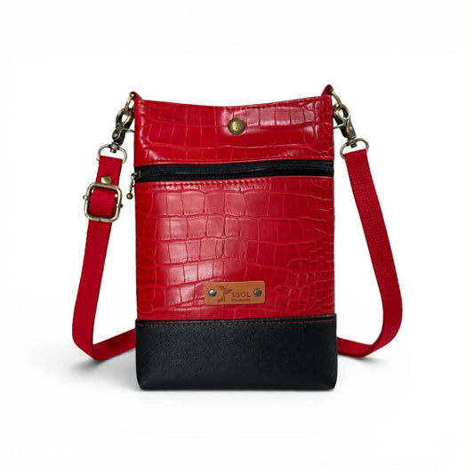 Wanderlust Phone Bag - Red Croc