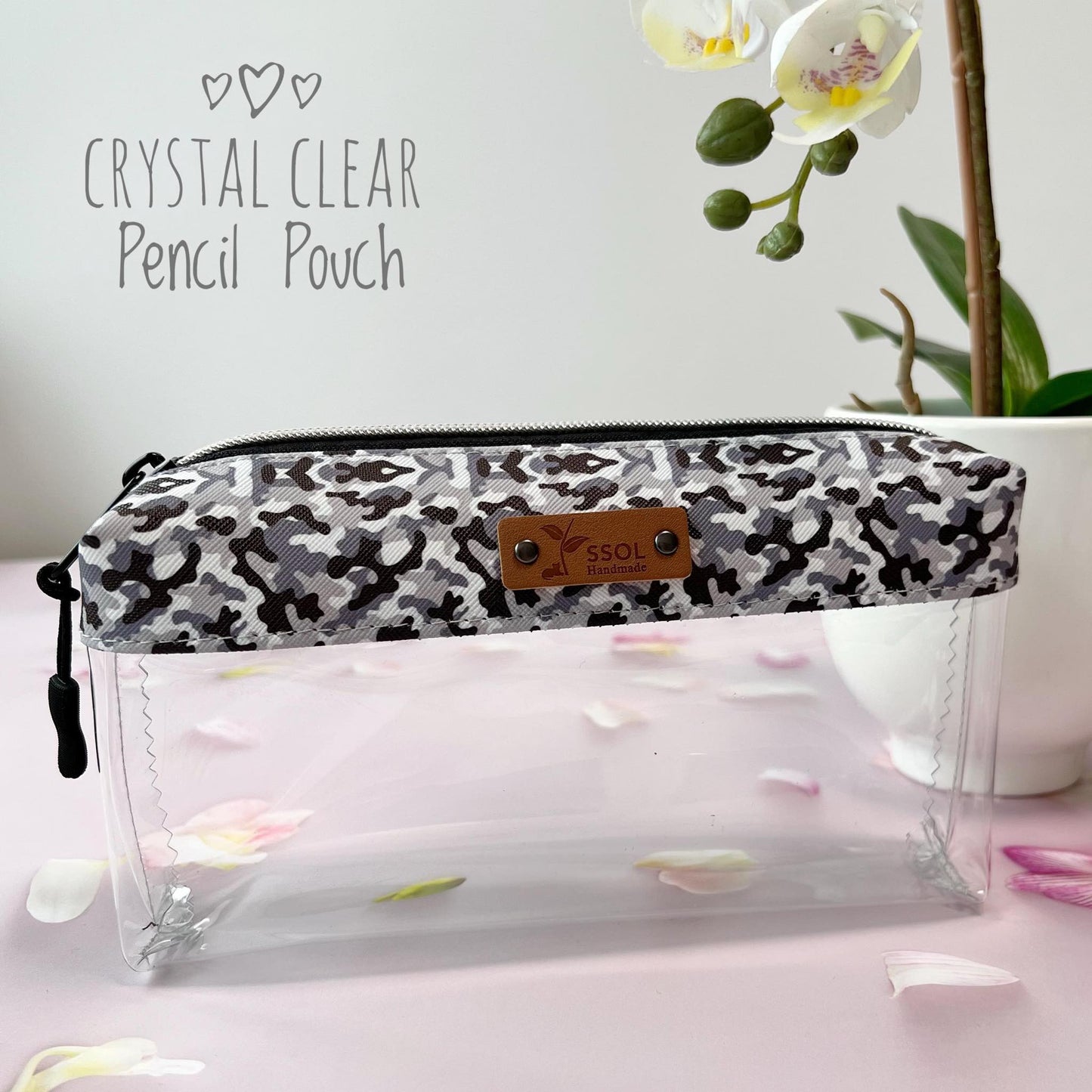 Crystal Clear Pencil Pouch - CCPP10