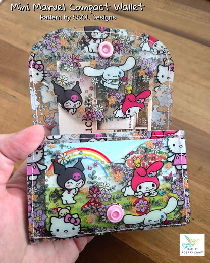 Mini Marvel Compact Wallet Pattern