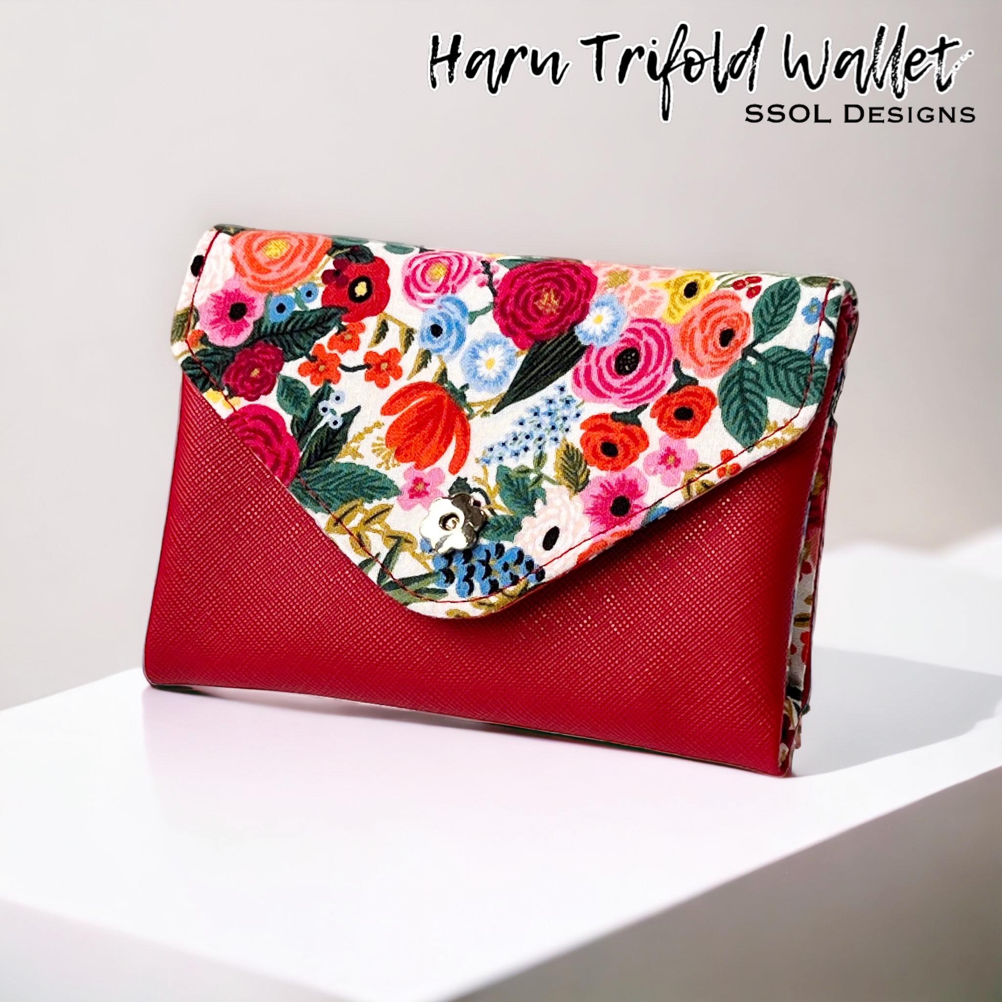 DIY Easy to make mini wallet with zipper / coin purse / sewing tutorial  [Tendersmile Handmade] | Diy coin purse pattern, Wallet sewing pattern, Coin  purse pattern