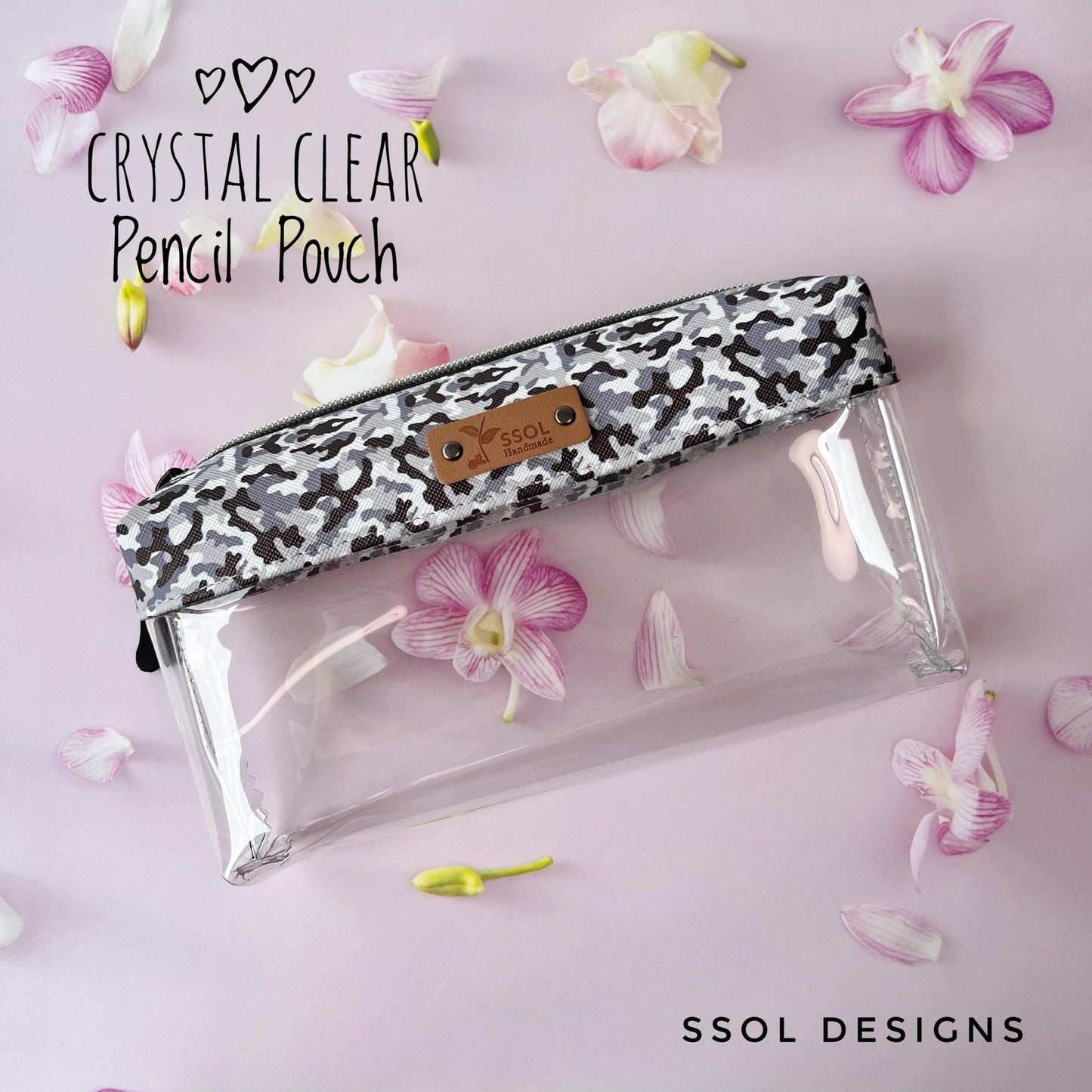 Crystal Clear Pencil Pouch - CCPP10