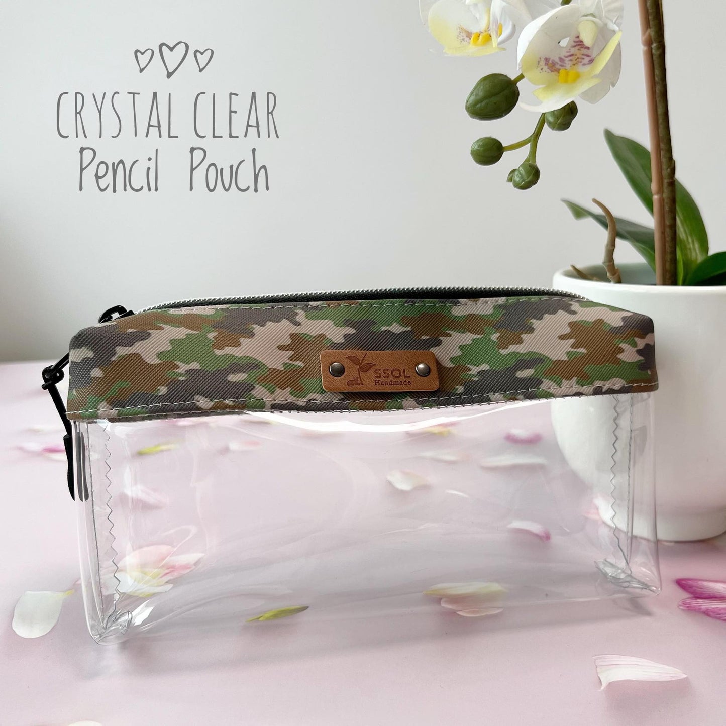 Crystal Clear Pencil Pouch - CCPP12