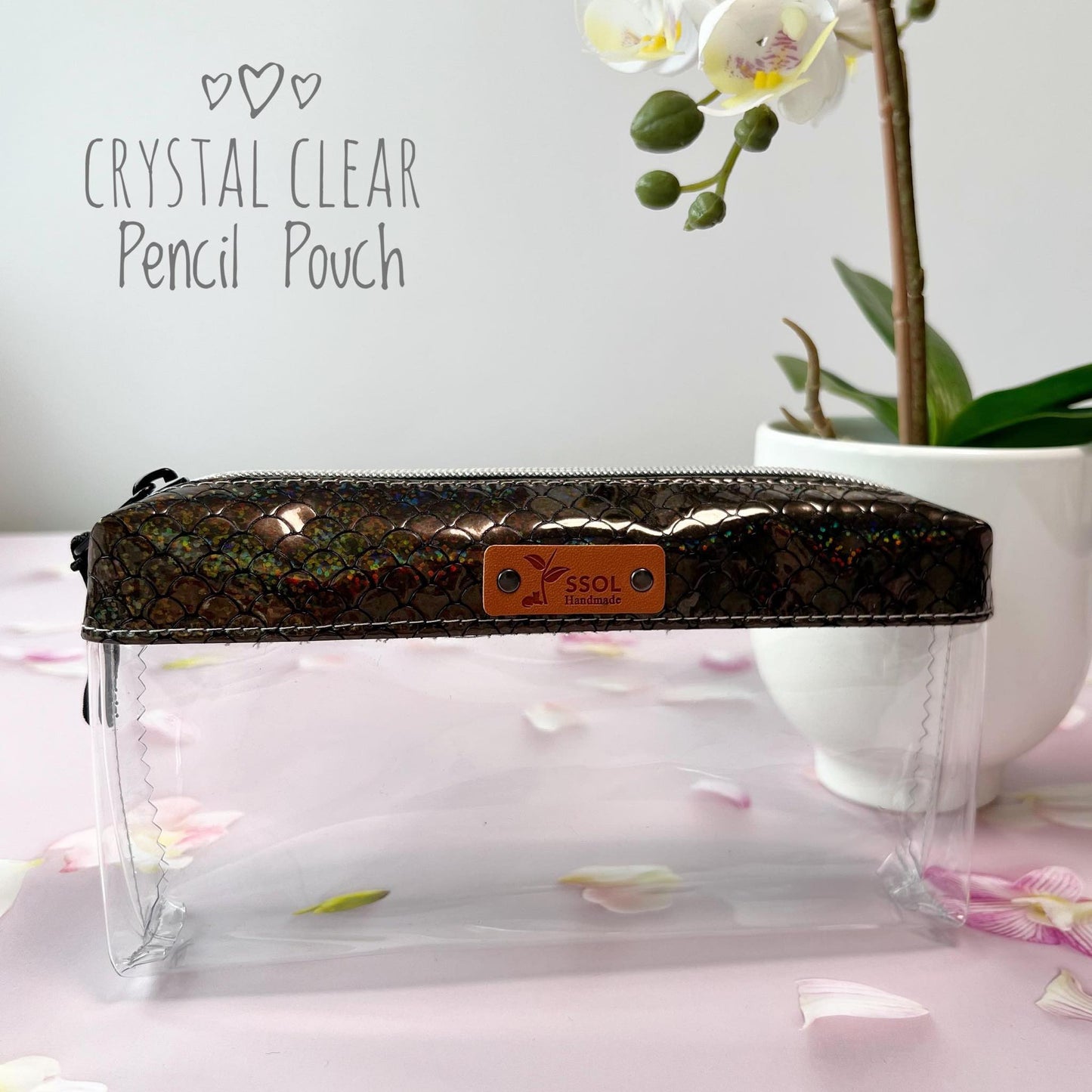 Crystal Clear Pencil Pouch - CCPP13