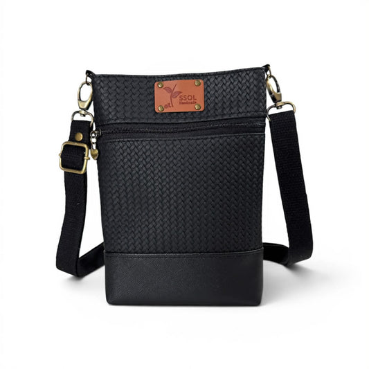 Wanderlust Phone Bag - Black Weave