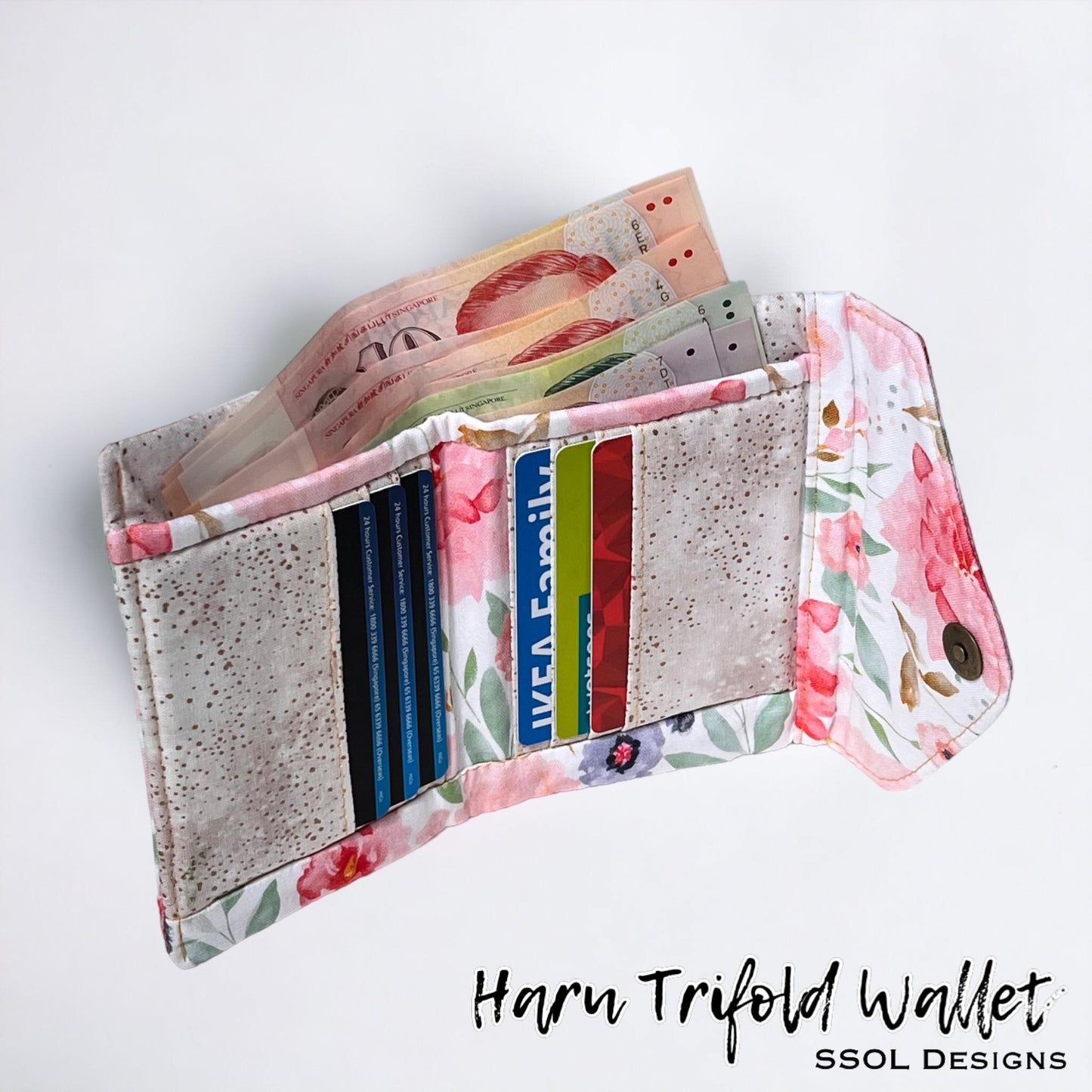 Haru Trifold Wallet Pattern