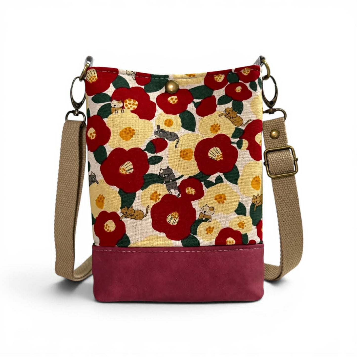 Wanderlust Phone Bag - Floral Kitties
