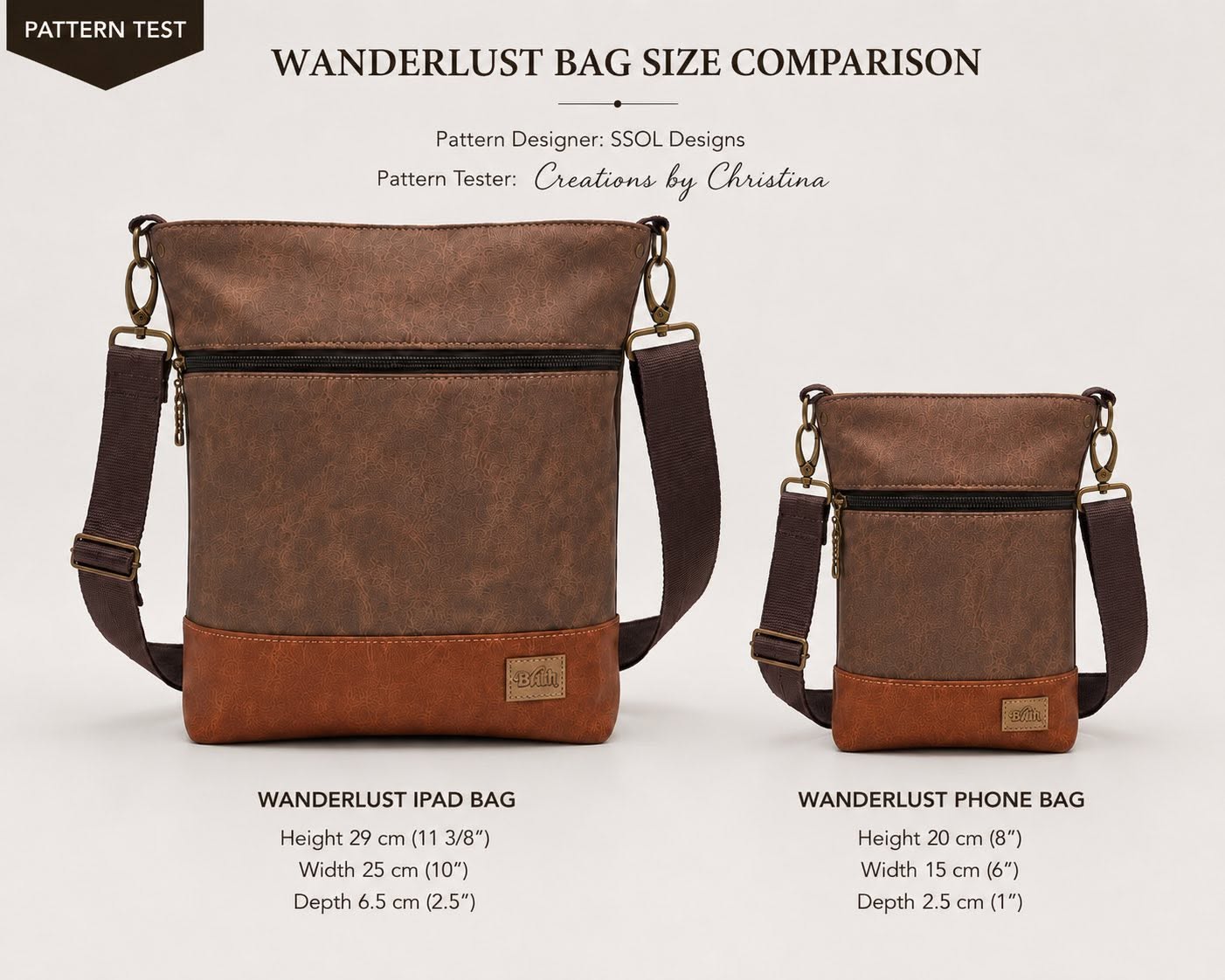 Wanderlust Tablet Bag Pattern