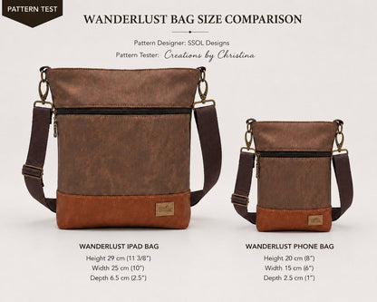 Wanderlust Tablet Bag Pattern