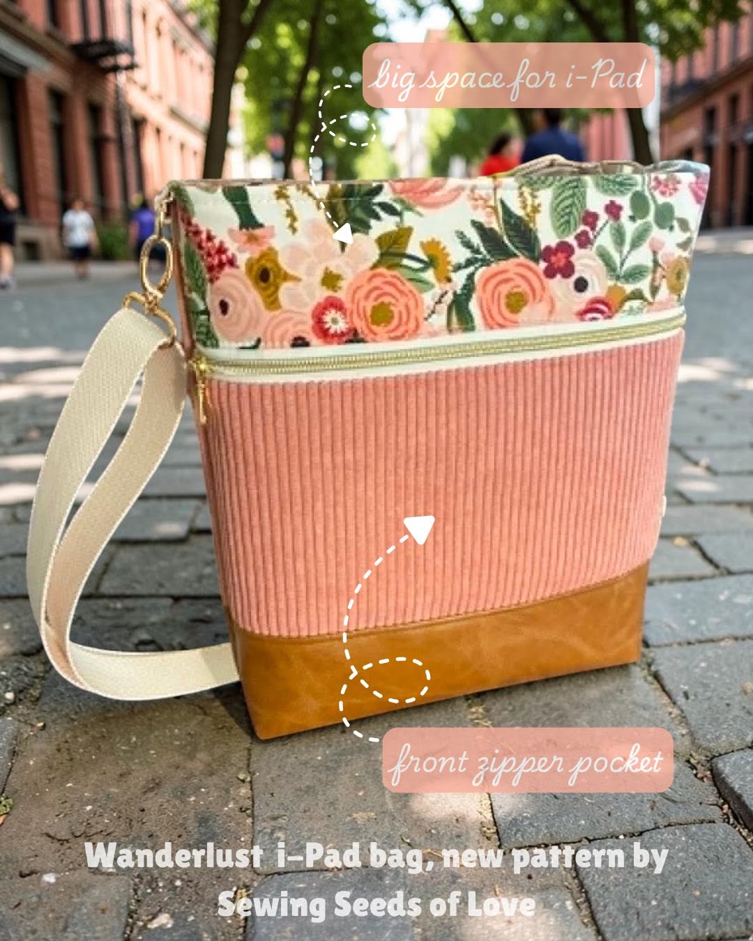 Wanderlust Tablet Bag Pattern