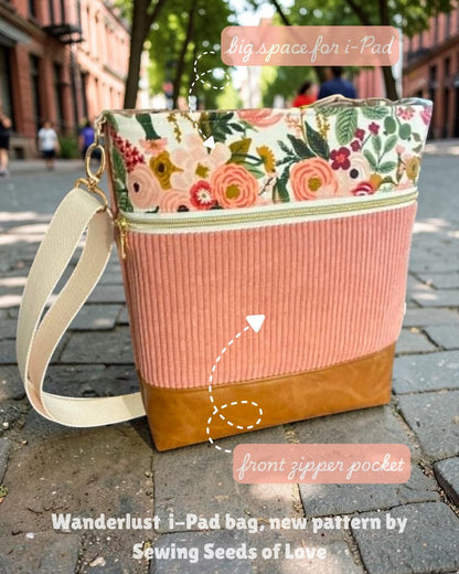 Wanderlust Tablet Bag Pattern