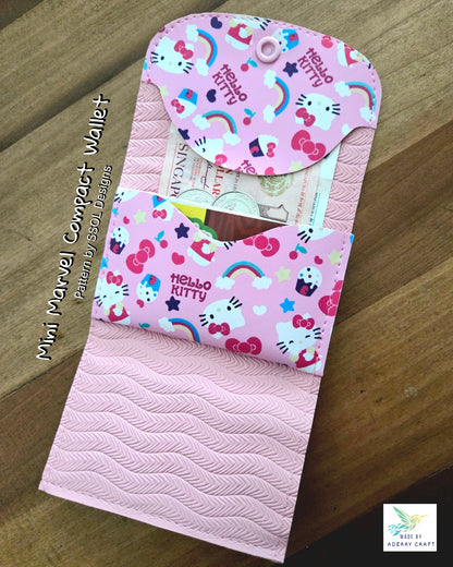 Mini Marvel Compact Wallet Pattern