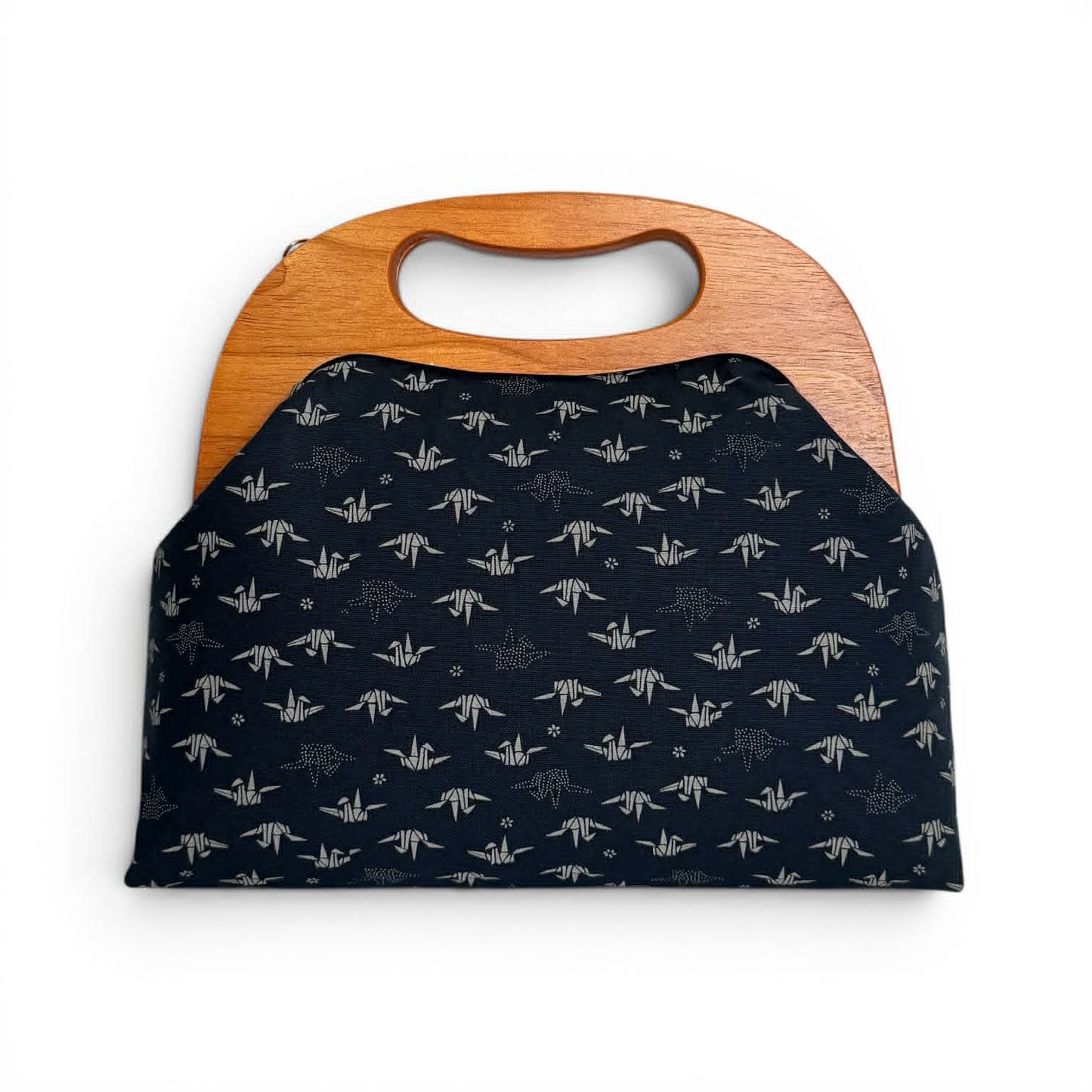 Wooden Clutch Bag - Origami Cranes