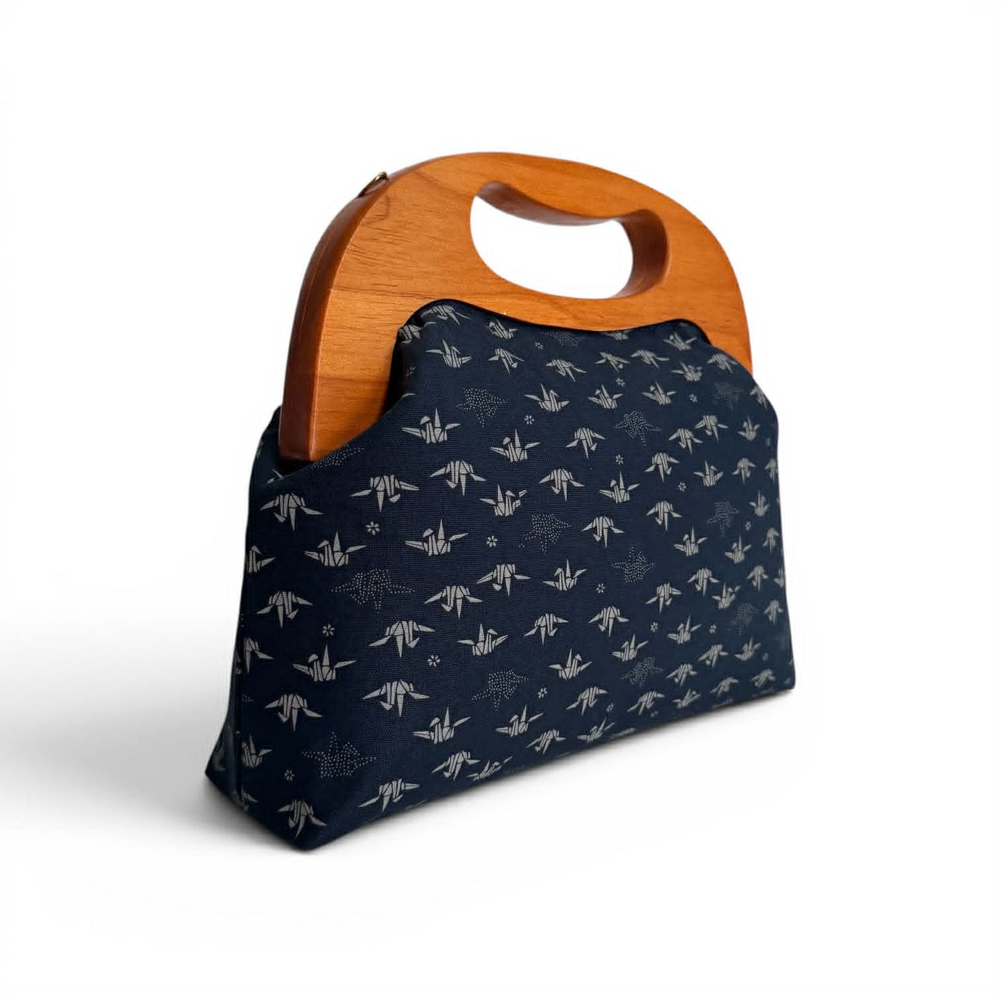 Wooden Clutch Bag - Origami Cranes
