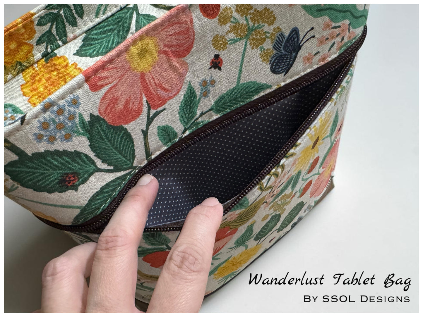 Wanderlust Tablet Bag Pattern