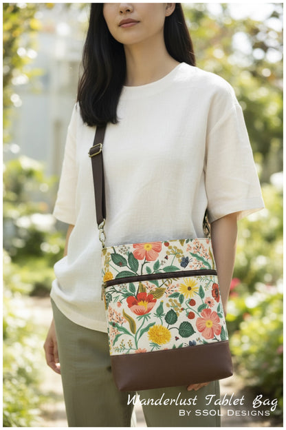 Wanderlust Tablet Bag Pattern