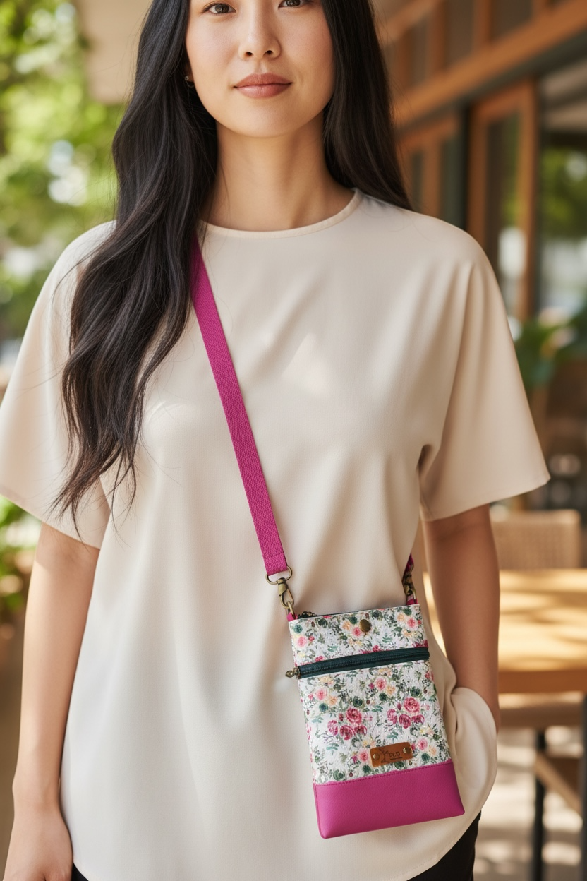 Wanderlust Phone Bag - Garden Roses