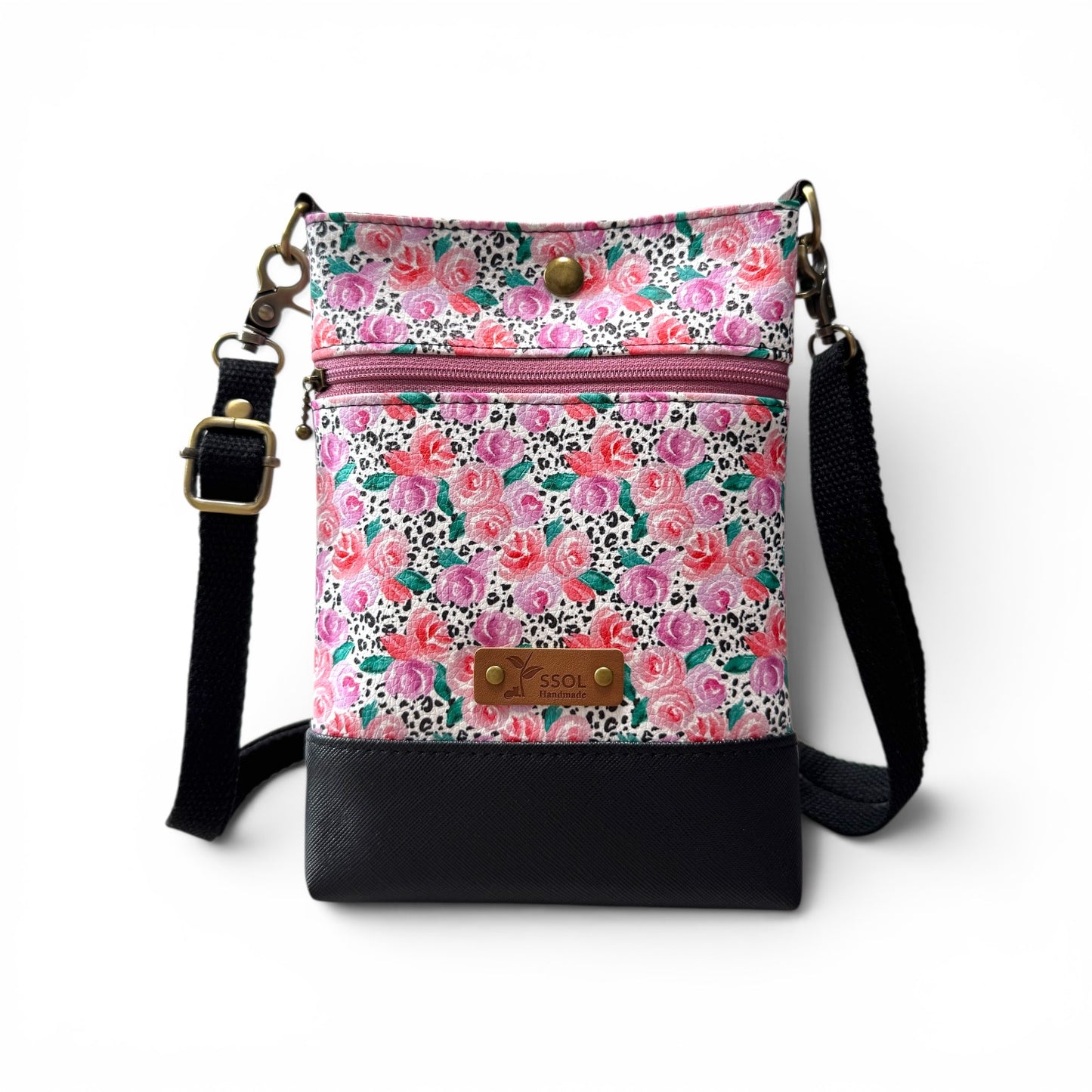 Wanderlust Phone Bag - Spotted Roses