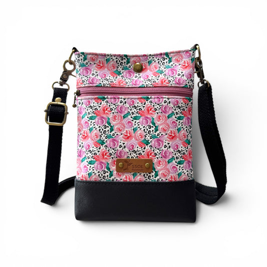 Wanderlust Phone Bag - Spotted Roses