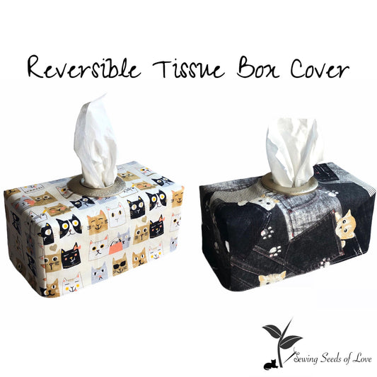 Reversible Tissue Box Cover Pattern
