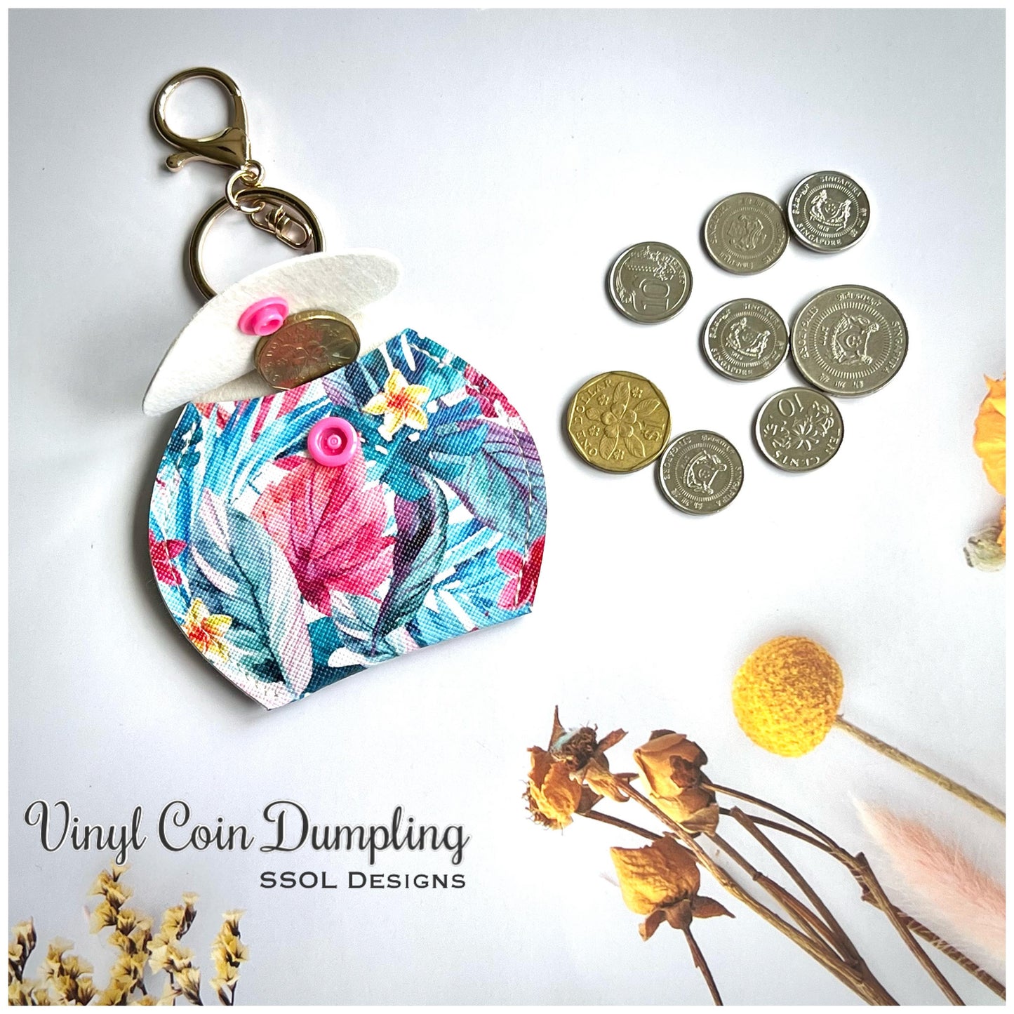 Vinyl Coin Dumpling Pattern