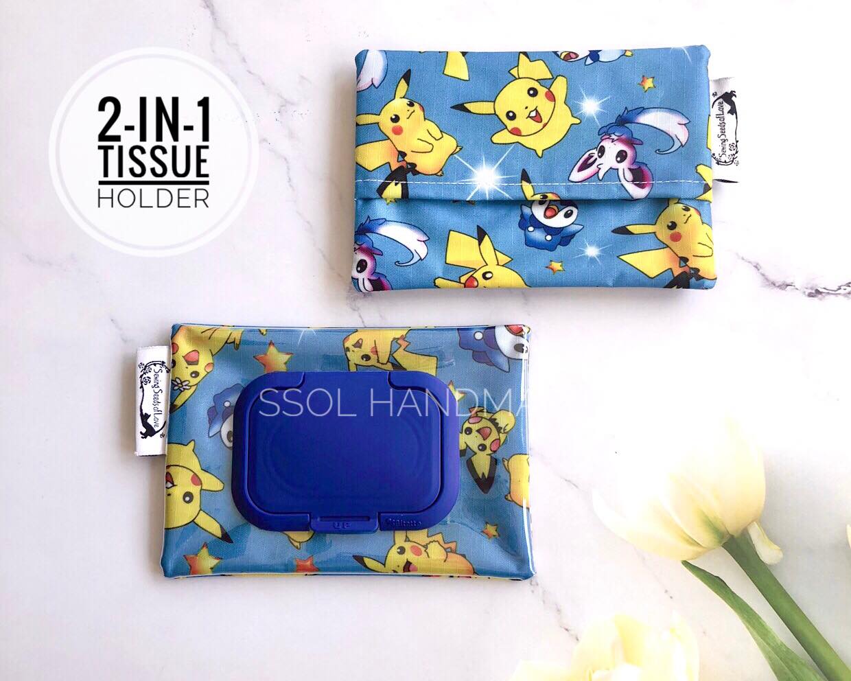 2-in-1 Tissue Holder - Pokémon Blue