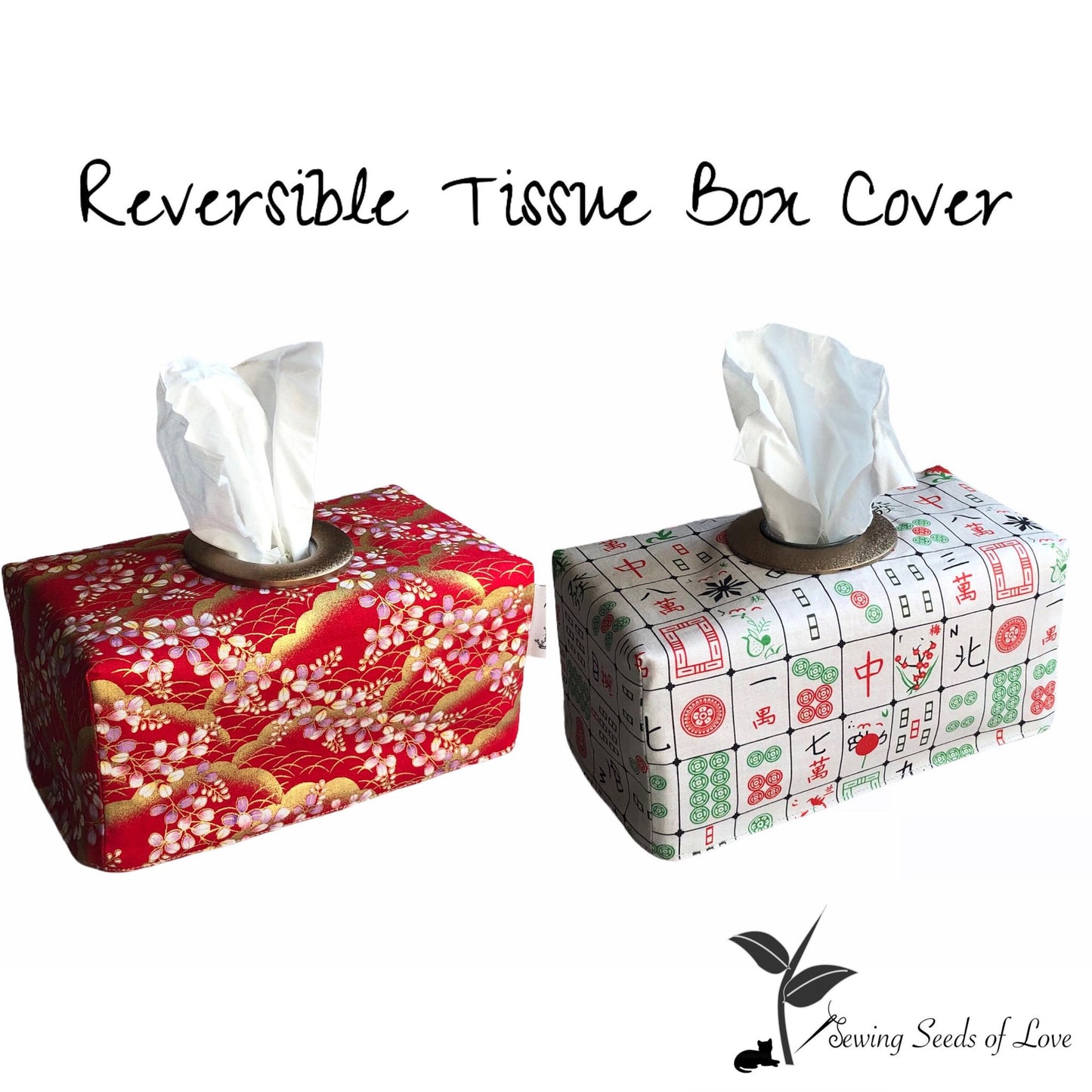 Reversible Tissue Box Cover Pattern