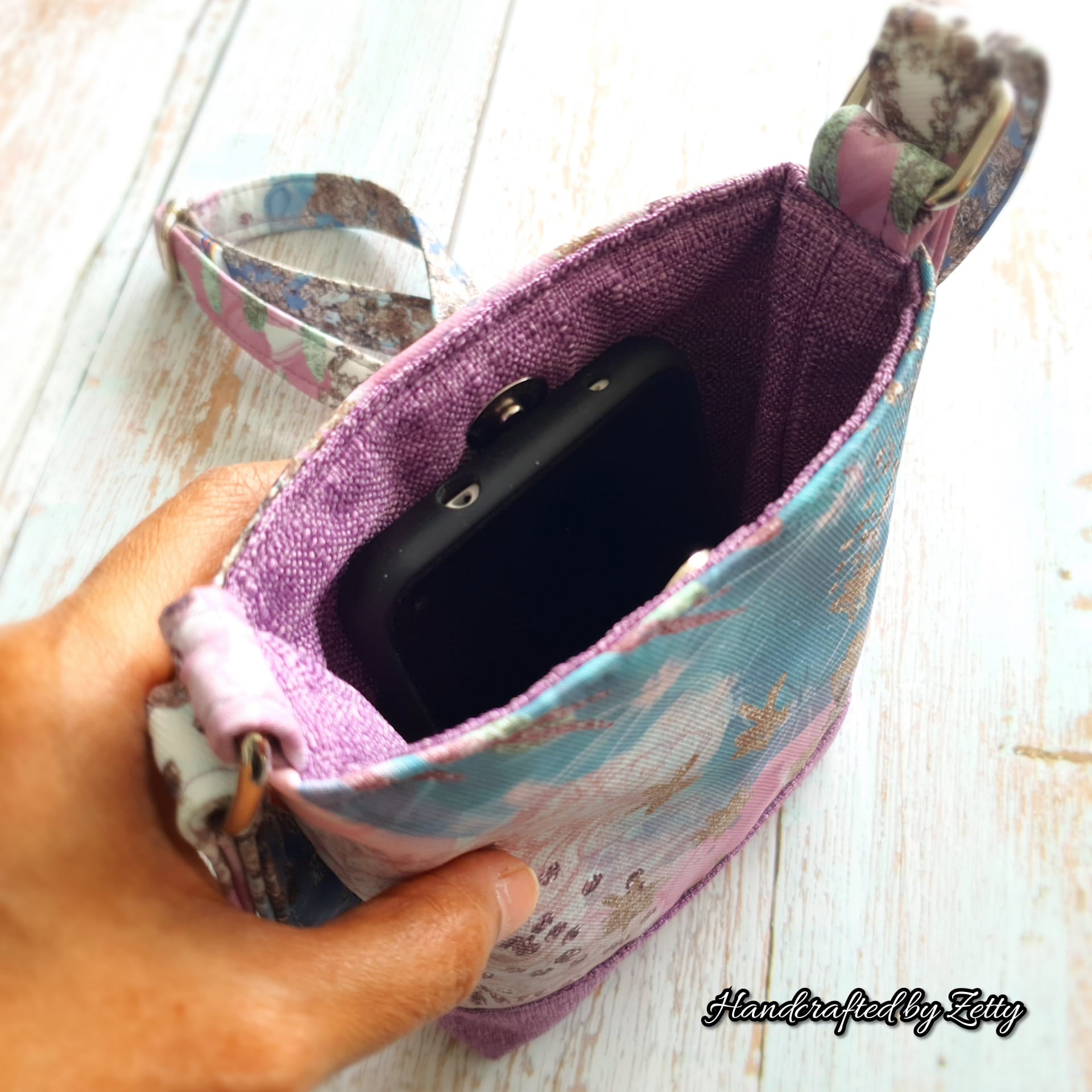DIY Phone purse bag / Crossbody bag / sewing tutorial [Tendersmile  Handmade] - YouTube