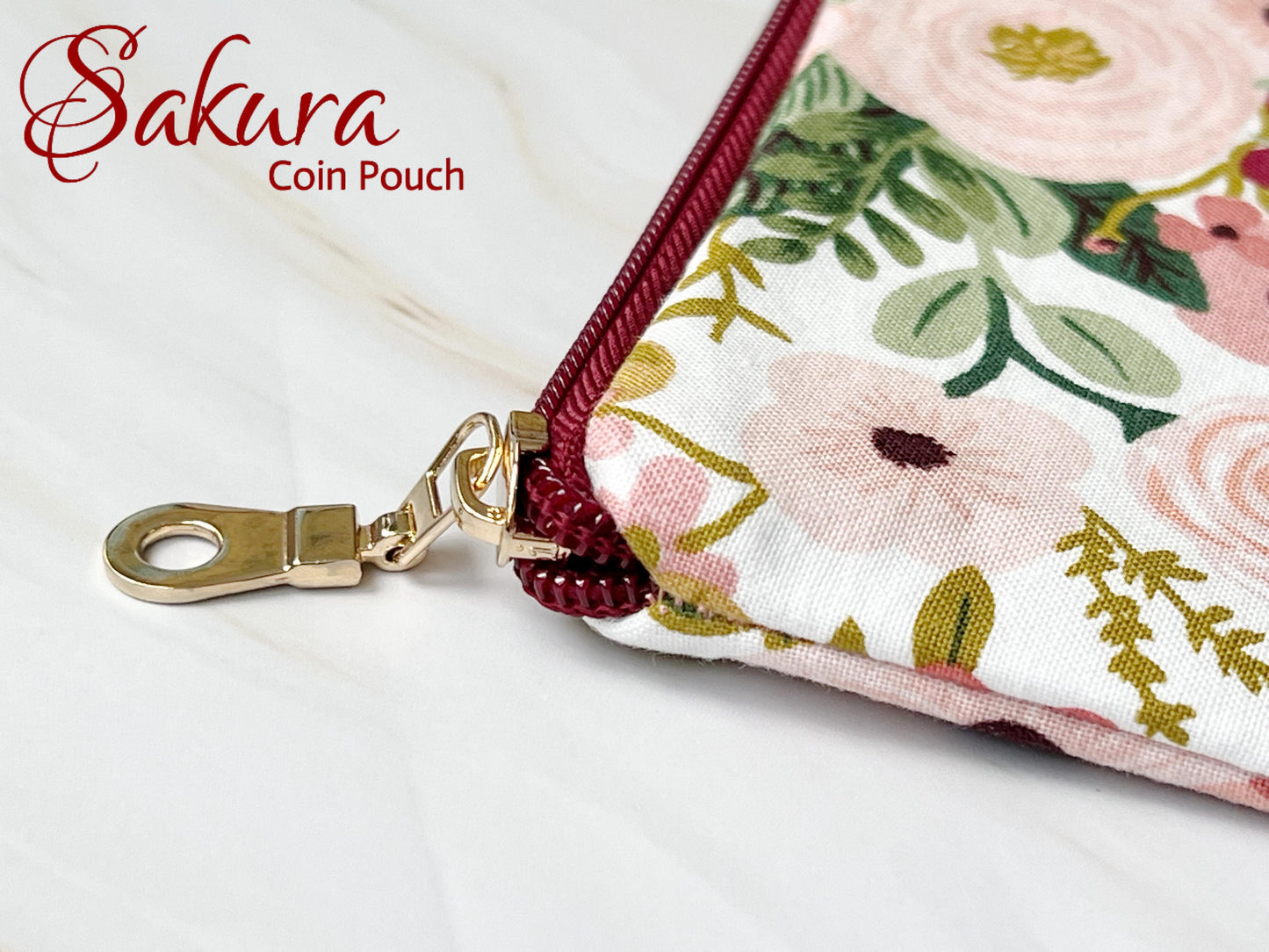 Sakura Coin Pouch Pattern