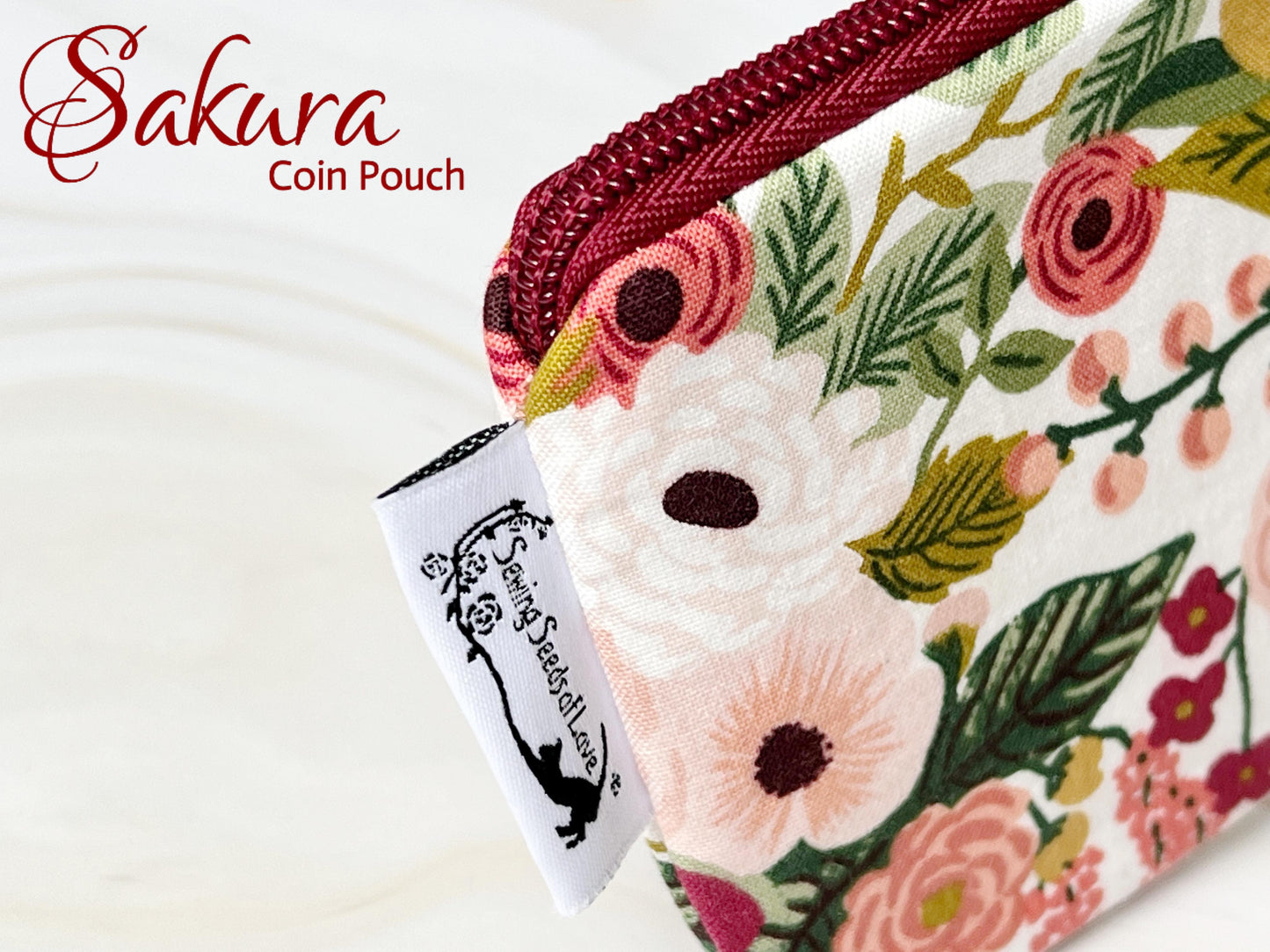 Sakura Coin Pouch Pattern