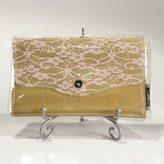 Vinyl Angbao Clutch - Golden Lace