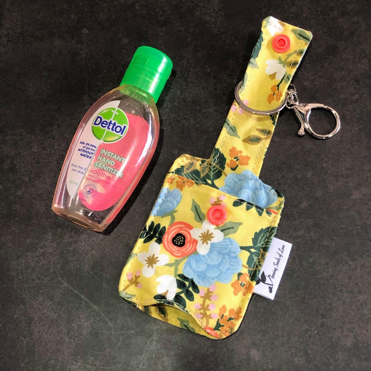 Keyring Hand Sanitizer Holder Pattern