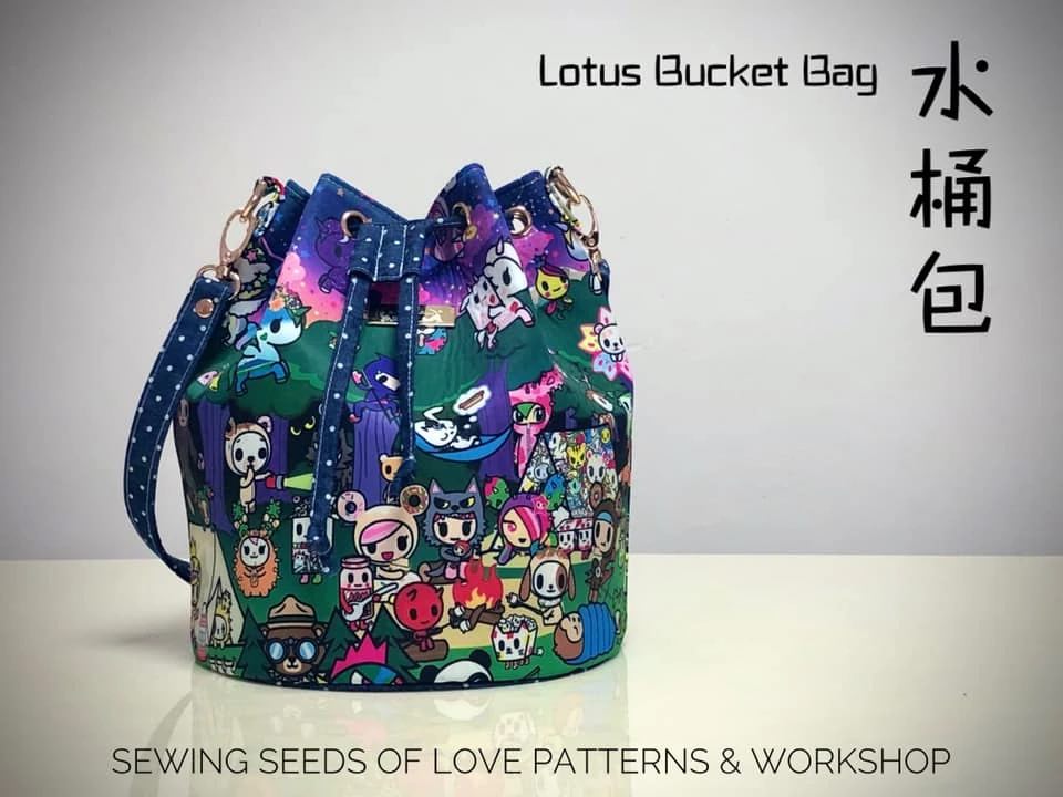 Lotus Bucket Bag Pattern (only video tutorial)