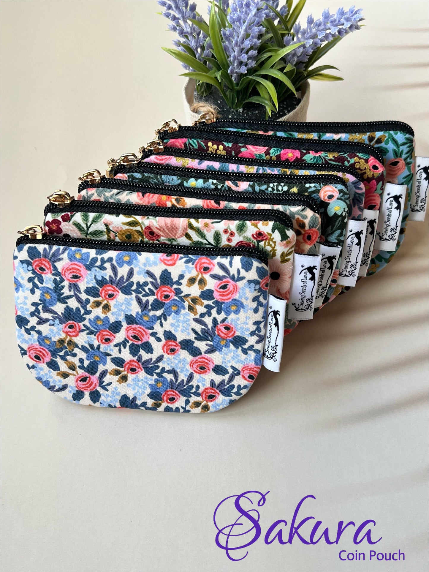 Sakura Coin Pouch Pattern