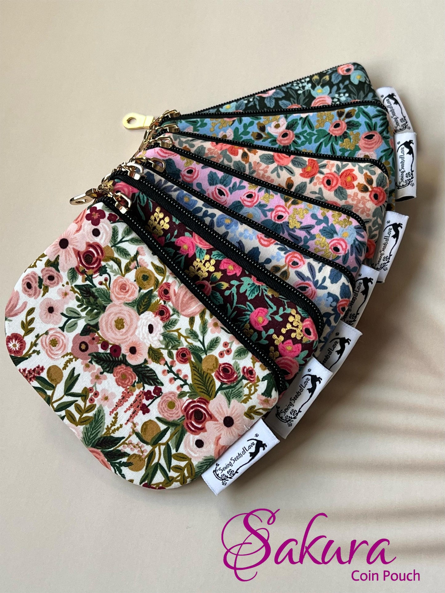 Sakura Coin Pouch Pattern