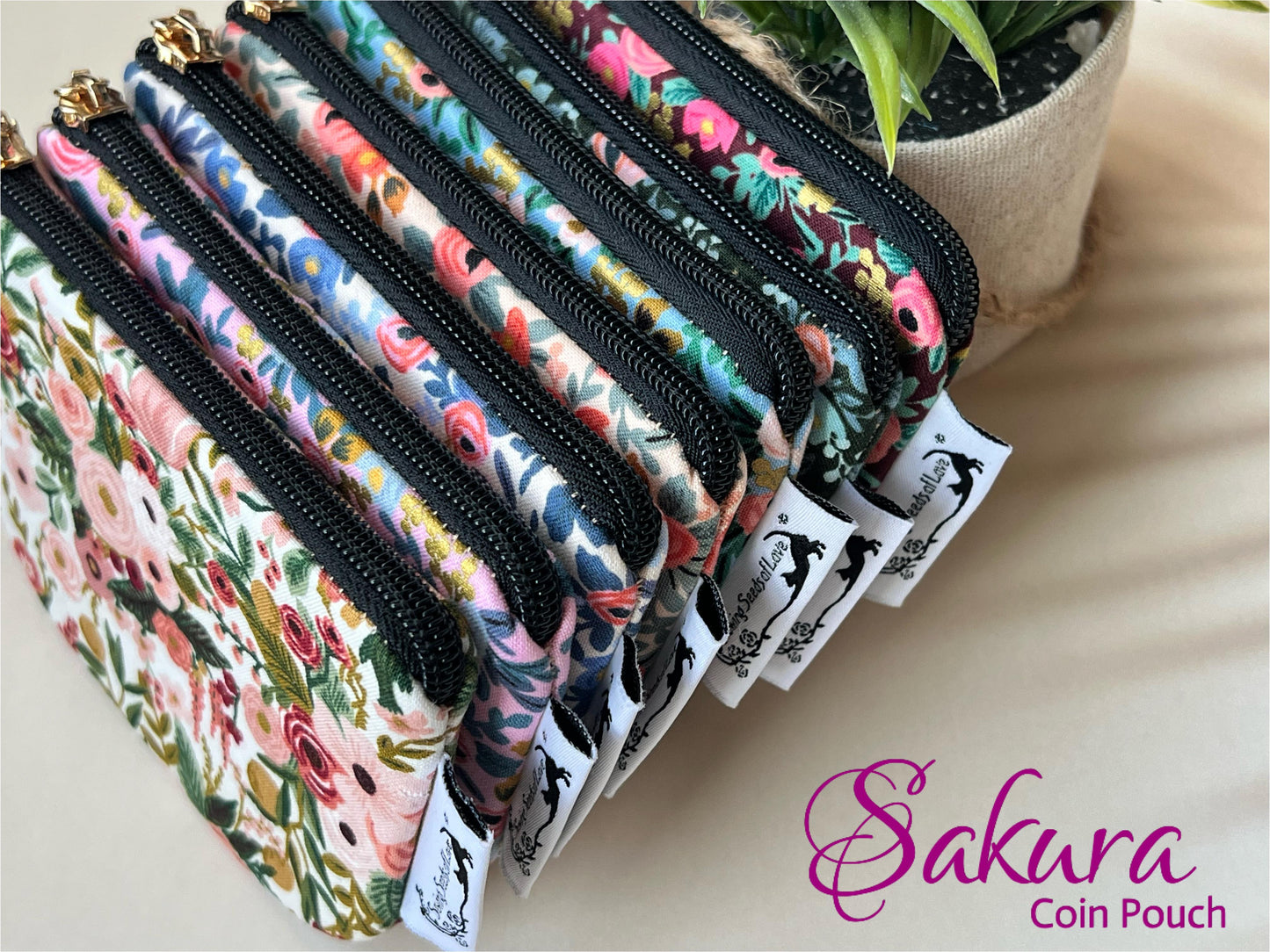 Sakura Coin Pouch Pattern