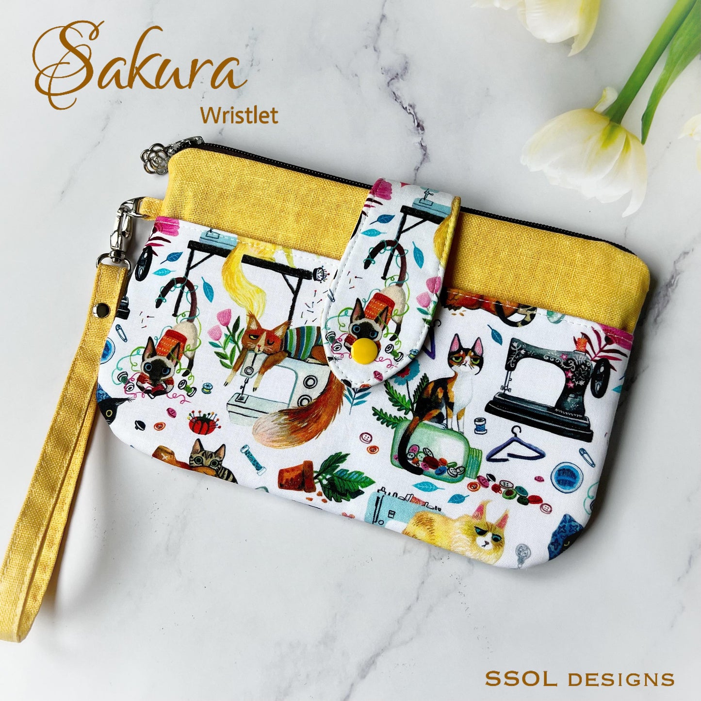 Sakura Wristlet Pattern