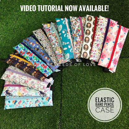 Elastic Band Pencil Case Pattern (only video tutorial)