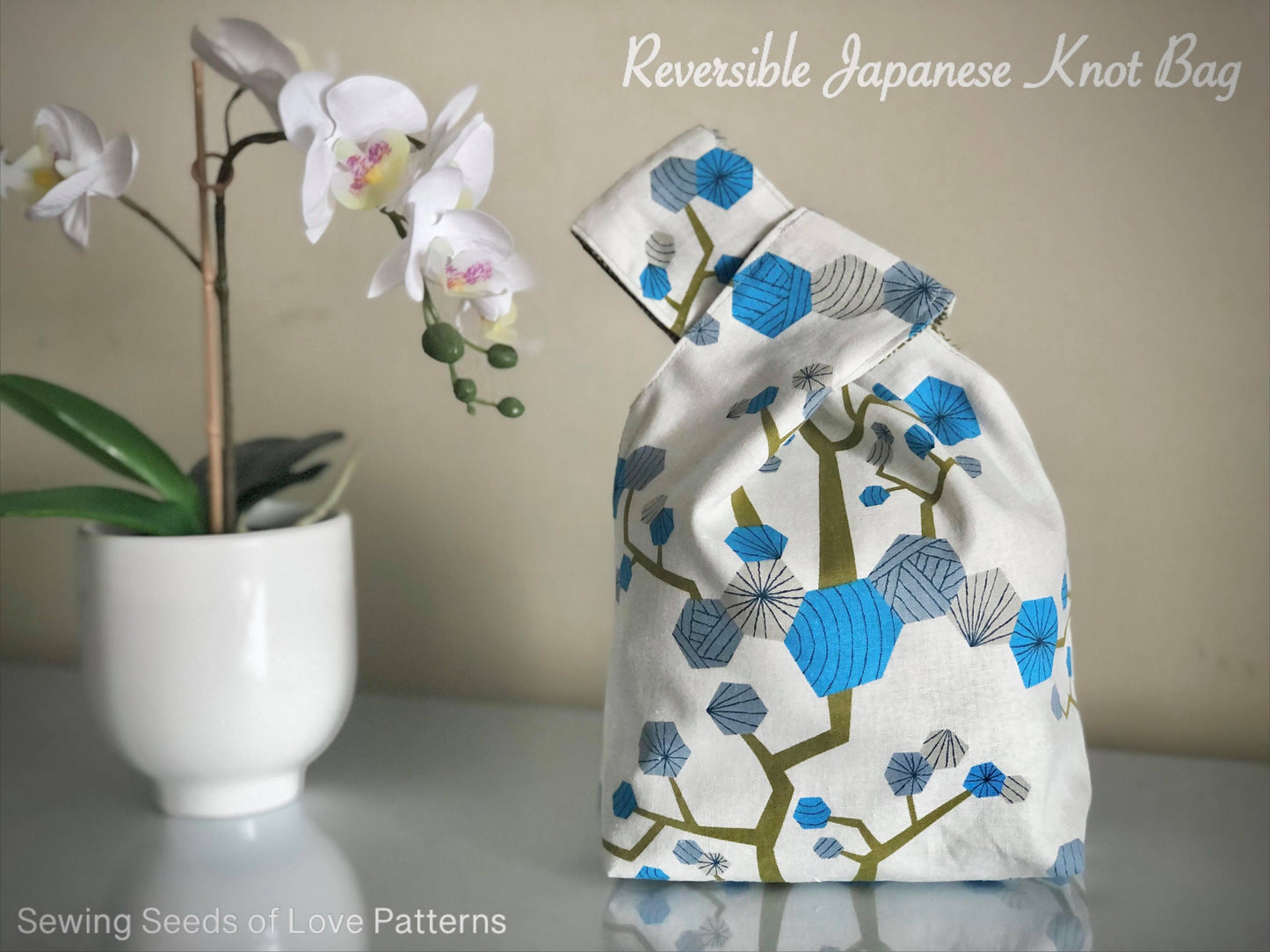 Reversible Japanese Knot Bag Pattern