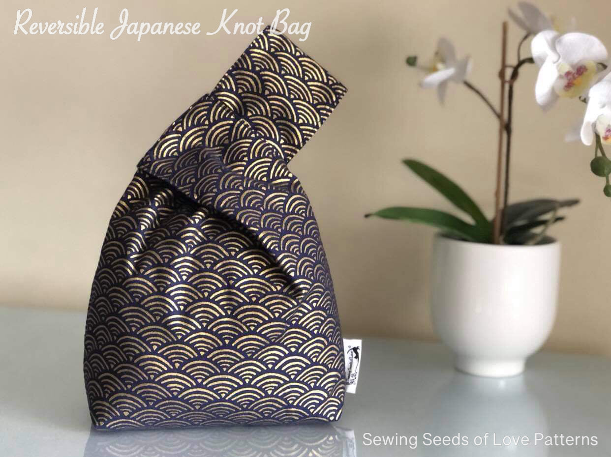 Reversible Japanese Knot Bag Pattern