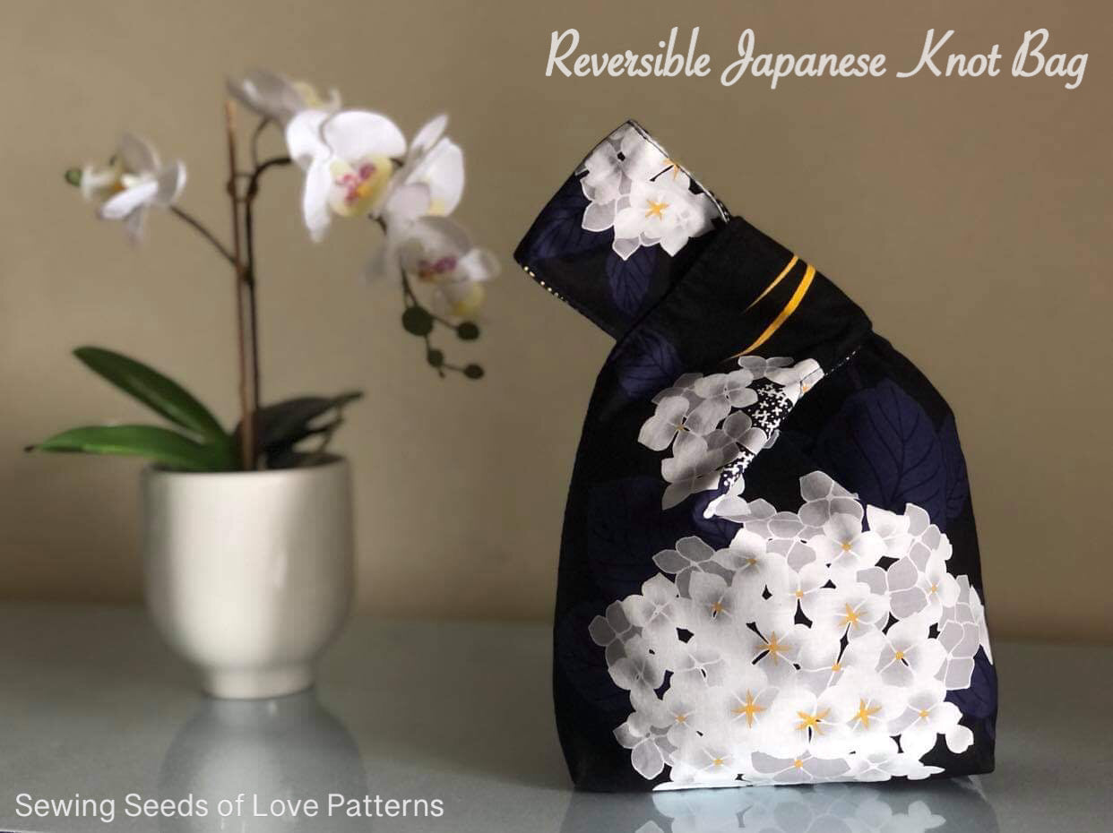 Reversible Japanese Knot Bag Pattern