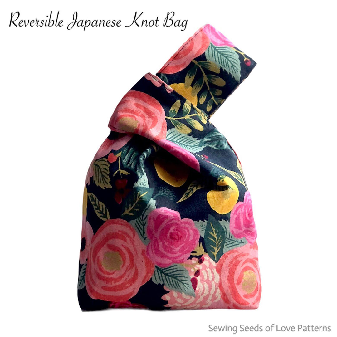 Beginner Sewing Kit, Japanese Knot Bag, Craft Kit Gift, Make Your